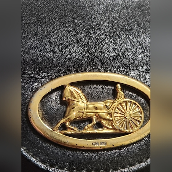 Celine Horse Carriage black leather shoulder bag - Picture 12 of 14